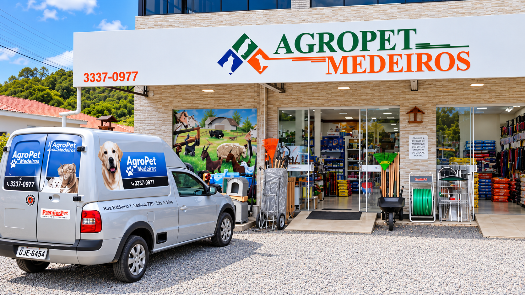 Fachada da Agropet Medeiros